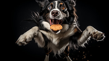 Playful Border Collie Catching Treat, border collie, Animal, dog HD wallpaper