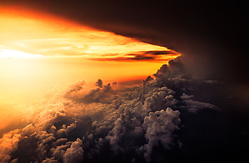 Nature, Sunset, Sky, Clouds, Mainly Cloudy, Overcast, Porous HD wallpaper