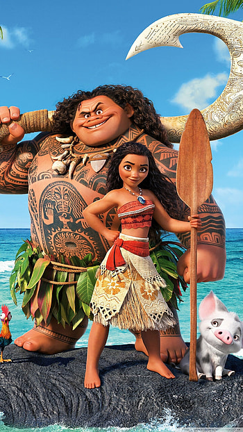 Moana , Ocean adventure, Disney animation, Memorable characters HD phone wallpaper