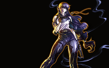 Black Lagoon, weapon, cool, guns, girl, dark HD wallpaper