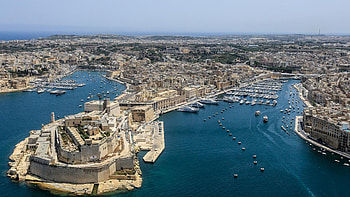Malta, Geotagging, Aerial view, Breathtaking landscapes HD wallpaper