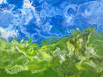 Abstract, Divorces, Paint, Liquid, Stains, Spots, Fluid Art HD wallpaper