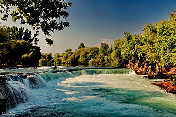 Nature, Rivers, Waterfall, Forest HD wallpaper