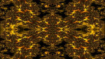 Trippy Psychedelic Fractal, trippy, psychedelic, aesthetic, orange (Color), dark, Abstract, fractal HD wallpaper