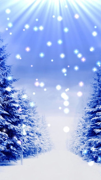 Happy New Year, Blue Snow HD phone wallpaper