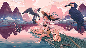 Anime Original, Anime, girl, art, original HD wallpaper