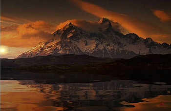 Poniente en las cumbres, natural, pasion, color, vista HD wallpaper