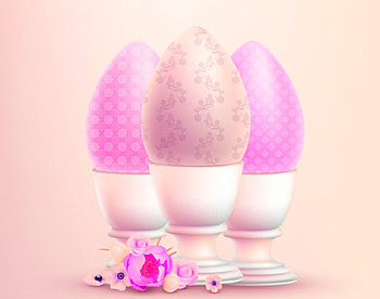 Easter eggs, egg, pink, Easter, art HD wallpaper