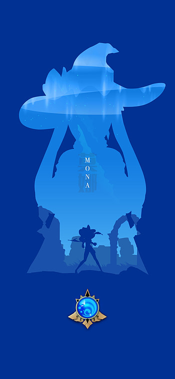 Mona, Genshin, Hydro HD phone wallpaper