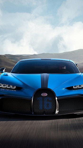 Bugatti Car, Blue, Blue Bugatti HD phone wallpaper