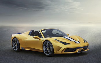 2015 Farrari 458 Speciale, Yellow, 2015, Cars, Ferrari, Speciale HD wallpaper