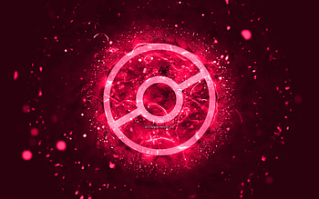 Pokemon Go pink logo, , pink neon lights, creative, pink abstract background, Pokemon Go logo, online games, Pokemon Go HD wallpaper