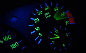 Dark, Mercedes-Benz, Mercedes, Speedometer HD wallpaper