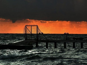 Dark Sunset in DidimTurkey, didim, turkey, dark, sunset HD wallpaper