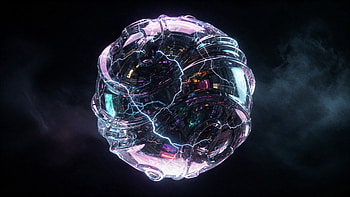Luminous Core: Energy Orb HD wallpaper