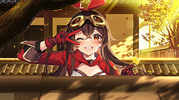 Amber, Genshin Impact HD wallpaper