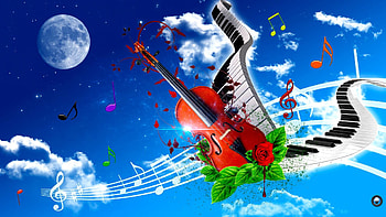 Violin And Piano Art Tone HD wallpaper