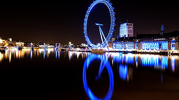 London Eye, River Thames HD wallpaper