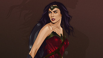 Wonder Woman Vector Art, wonder-woman, superheroes, artist, artwork, digital-art, behance HD wallpaper