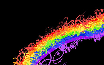 Abstract, Background, Rainbow, Patterns, Lines, Colourful, Colorful HD wallpaper