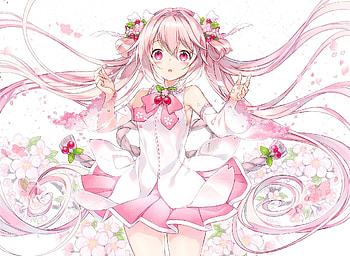 Vocaloid, anime girl, cute, red head HD wallpaper