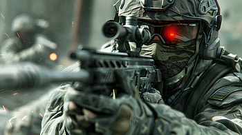 Call of Duty Warzone - Intense Soldier Ready for Action, video game, Call Of Duty, Call of Duty: Warzone HD wallpaper