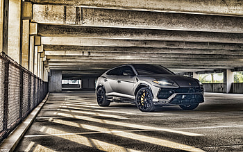 Lamborghini Urus, 2021, front view, sport SUV, new gray Urus, Urus tuning, Italian cars, Lamborghini HD wallpaper
