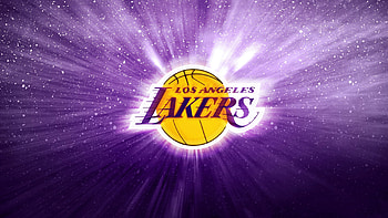 Los Angeles Lakers, Basketball background, Logo, Purple HD wallpaper