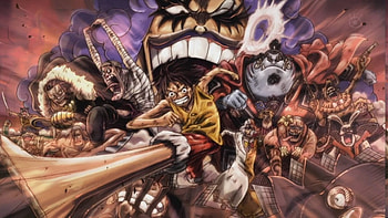 Impel Down´s Riot, luffy, mugiwara, riot, one piece, impel down, pirates HD wallpaper