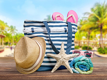 Summer, accessories, vacation, beach HD wallpaper