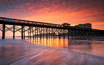 South Carolina, Charleston beaches, Coastal wonders, Sandy paradise HD wallpaper