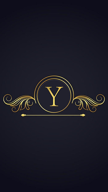 Y stylish font, gold, symbol, YR, Black, YE, grey HD phone wallpaper