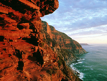 South African Coast, oceans, coast, south africa, mountains, rock HD wallpaper