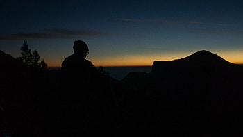 Horizon, Dark, Silhouette, Human, Person HD wallpaper
