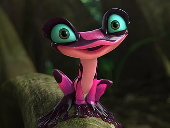 Miss Frog Of August 2017, Animals, Funny, Art, Eyes, Digital, Frogs, Cute HD wallpaper
