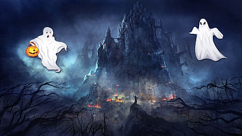 Halloween, Ghostly apparitions, Otherwordly beings, Eerie atmosphere HD wallpaper