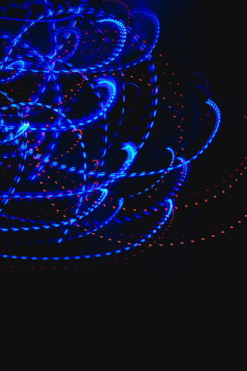 Abstract, Lines, Wavy, Neon, Glow, Intermittent HD phone wallpaper