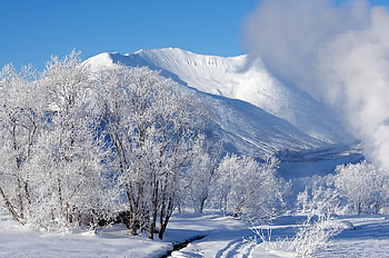 winter scene, winter, nature, , mountains HD wallpaper