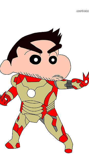 Shinchan Wala, Iron Man HD phone wallpaper