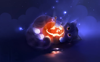Animals, Holidays, Cats, Halloween HD wallpaper