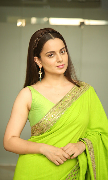 Kangana Ranaut, sari, fashion design HD phone wallpaper