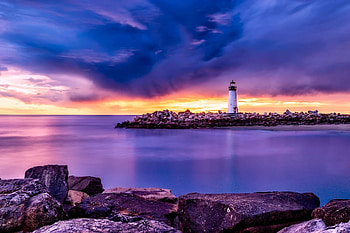 California beauty, Dusk charm, R light, Breathtaking sunset HD wallpaper