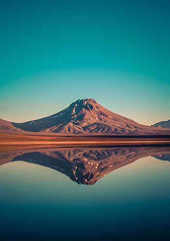 Nature, Water, Mountain, Reflection, Lagoon, Chile HD phone wallpaper