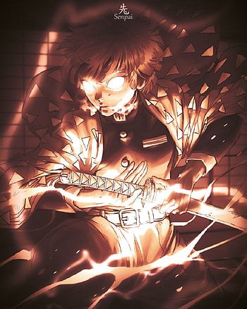 Zenitsu, tanjiro, demonslayer, anime, arte HD phone wallpaper