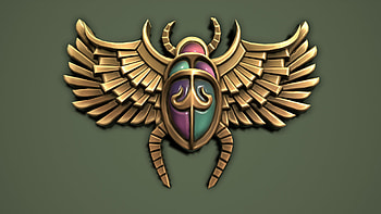 Egyptian Scarab, Fantasy chests HD wallpaper