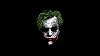 Joker Face Minimalism, joker, superheroes, artwork, artist, behance HD wallpaper