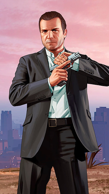 GTA 5, Michael, Character HD phone wallpaper