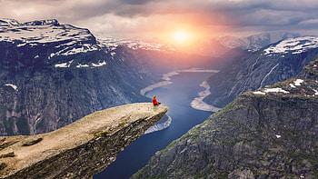 Iconic Trolltunga, Norway's natural wonder, Home of travel, Memorable experience HD wallpaper
