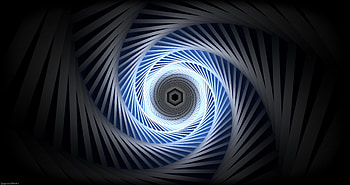 Abstract, Rotation, Glow, Spiral, Hexagon HD wallpaper