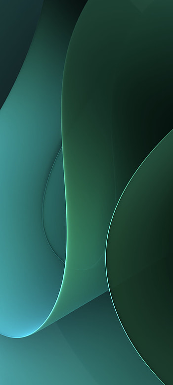 Green abstract wavy colorful and minimalist shapes, Abstract, colors HD phone wallpaper